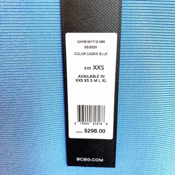 BCBGMaxAzria Blue Ruffle Sleeve Dress - Picture 6 of 11